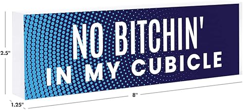 Vista 33 de Andaz Press Funny Office Desk Plate, Petty AF placa de acrílico para el hogar, escritorio, jefe, jefe, compañero, trabajo, divertido letrero