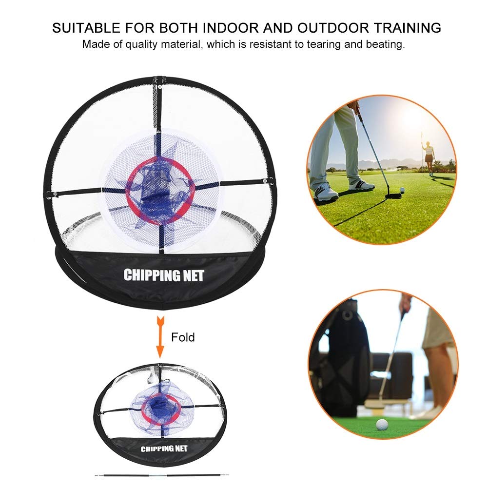 MAGT Red de Entrenamiento de Golf Portátil - Juego de Práctica de Astillado Ligero y Compacto Pop-Up para Interior