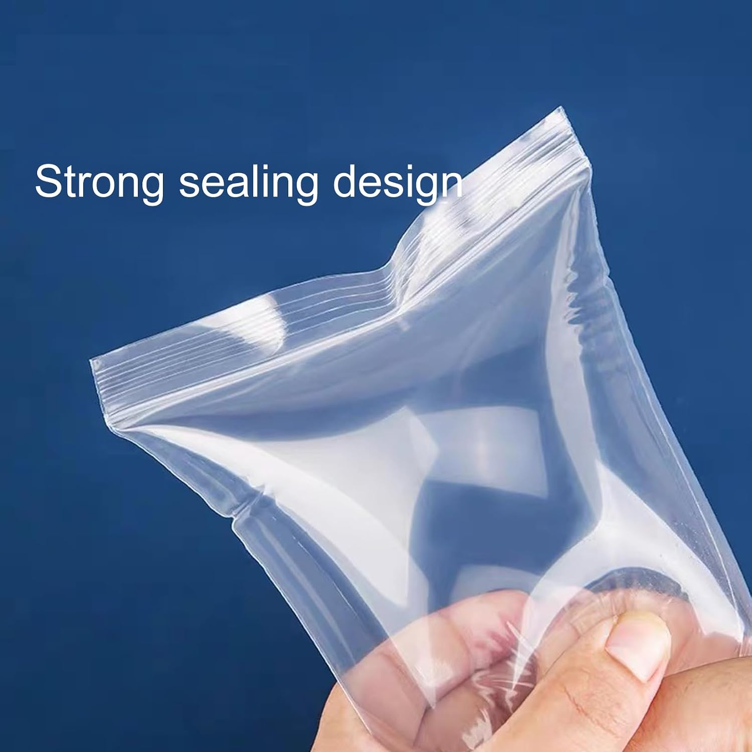 Clear Plastic Reclosable Long Zip Poly Bags, Thickened PE Clear Self-Sealing Bags Waterproof For Various Elongated Product Packaging(2.5Mil,50 - Pack) (4X14)