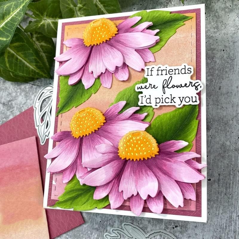 Chrysanthemums Metal Cutting Dies for Card Making New, Flower Carbon Steel Butterfly Die Cuts Stencils Tool for Paper Crafting/Scrapbooking/Embossing/Photo Album Decor/DIY
