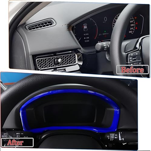 Miniatura 6 de Tablero de instrumentos Civic de 11 generación para tablero de instrumentos, marco, embellecedor para Honda Civic 2022 2023, accesorios interiores