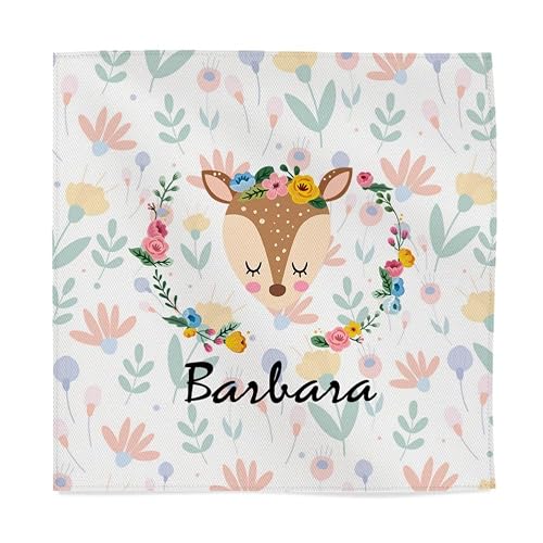 Wanapix | Serviette de Table Personnalisée pour Enfants | 45x45 cm | Cerf
