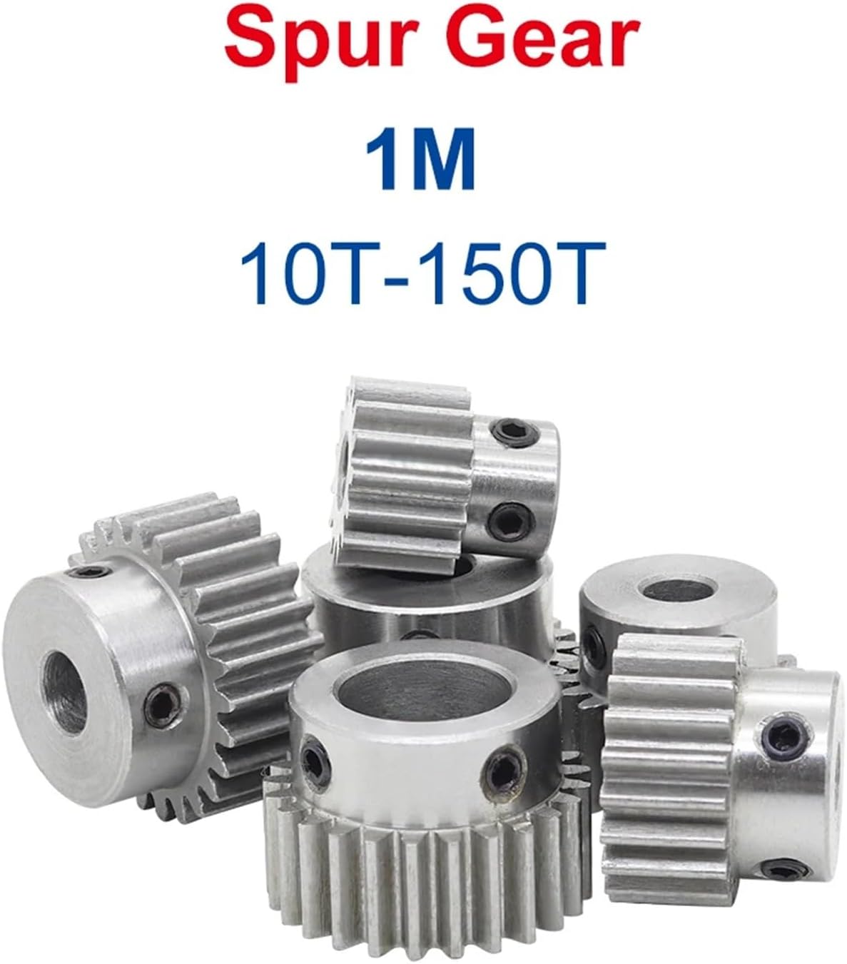 1M25T Spur Gear Bore 5/6/6.35/7/8/10 /12/12.7/14/15/16mm Carbon Steel Metal 1Pcs(14mm)