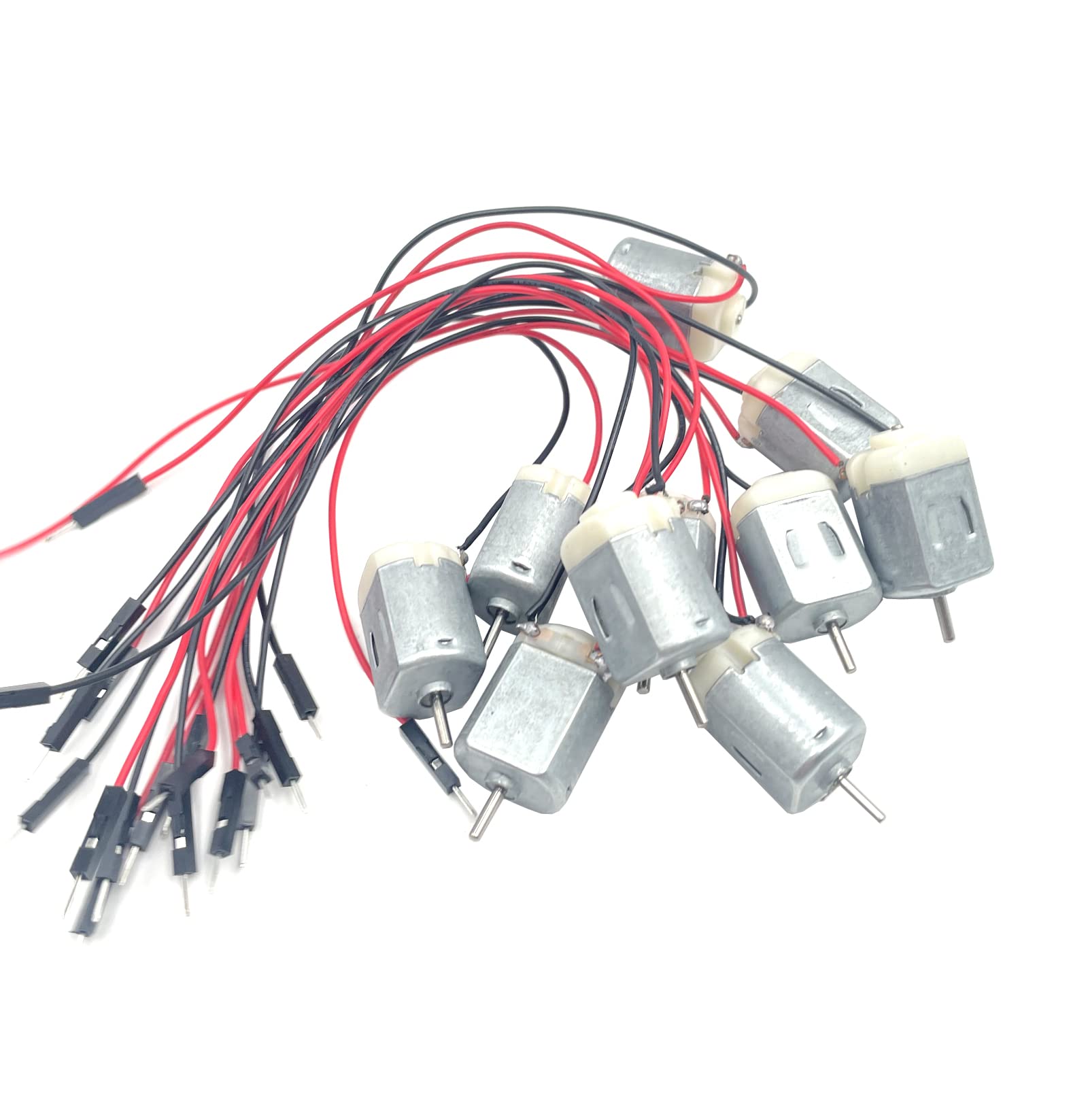 ICQUANZX Lot de 6 mini moteurs électriques DC 3V 1730 tr/min pour jouets DIY, générateur de turbine éolienne ICQUANZX Lot de 6 mini moteurs électriques DC 3V 1730 tr/min pour jouets DIY, générateur de turbine éolienne
