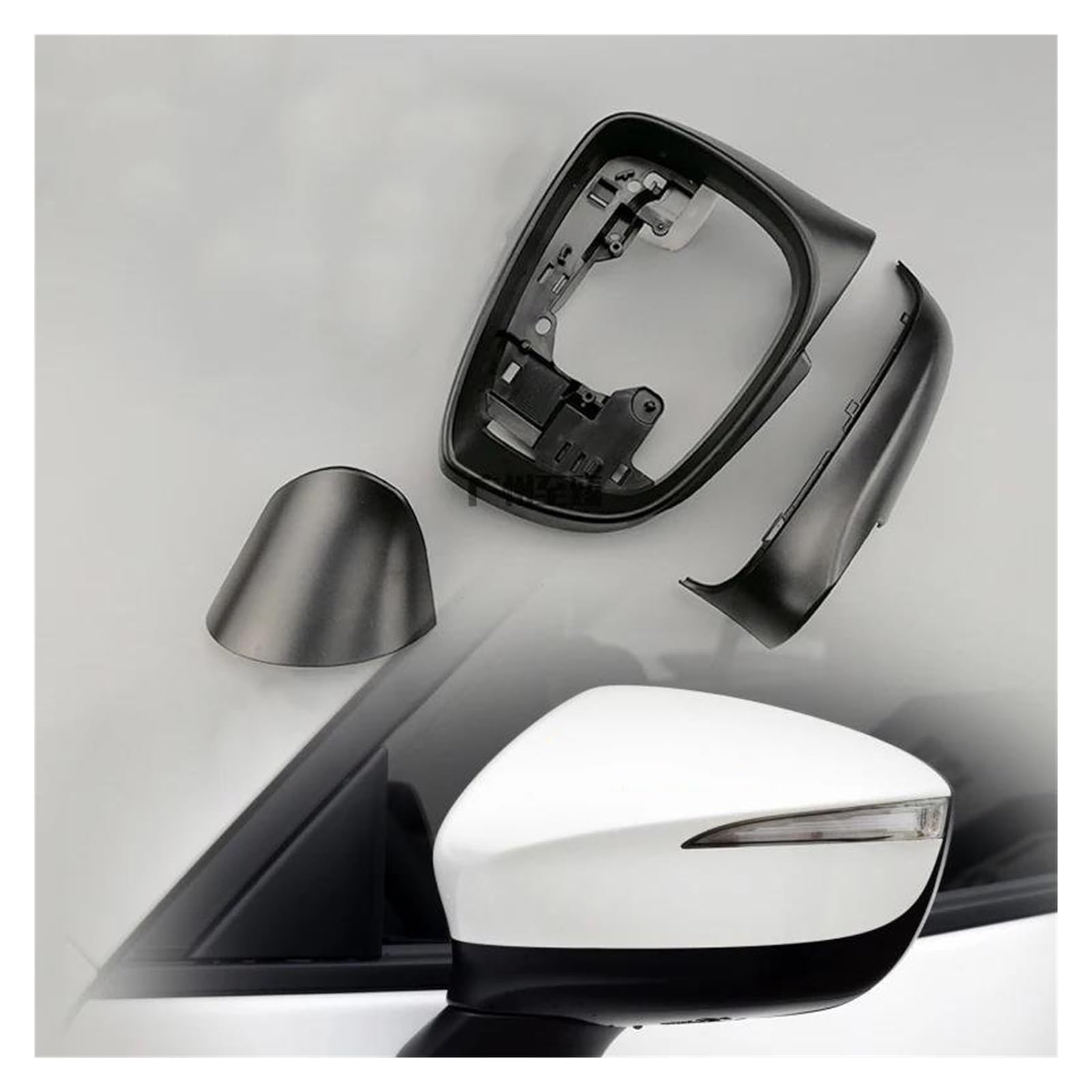 Calotta Specchietto Sinistro Per Mazda 3 2010-2013 - Ricambio Aftermarket In ABS Nero
