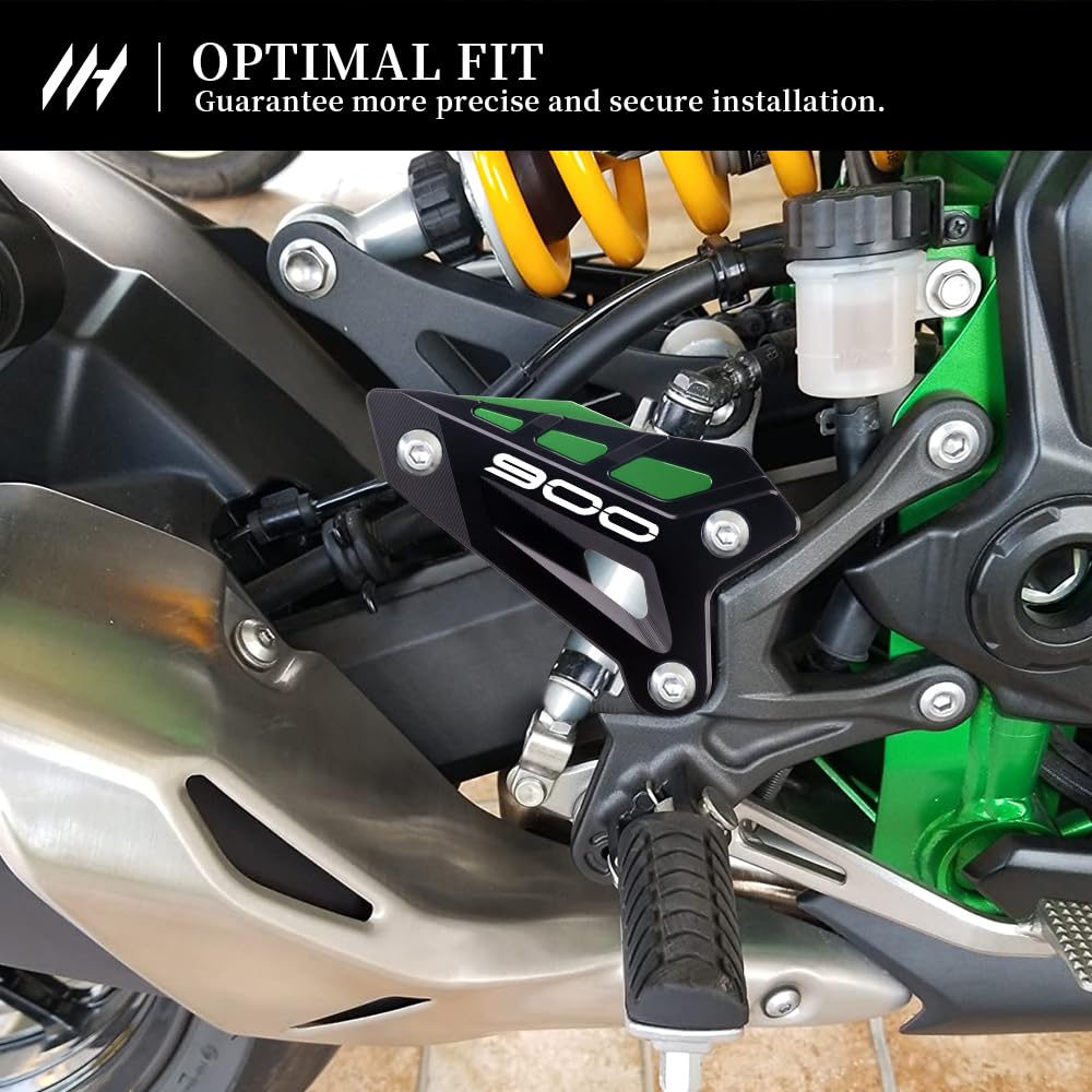 Motorrad Hinterer Pedal-Fersenschutz für Z900 2017-2026 Z900SE 2022-2026 Robuste Schutzplatte z900 z900se Zubehör (Grün)