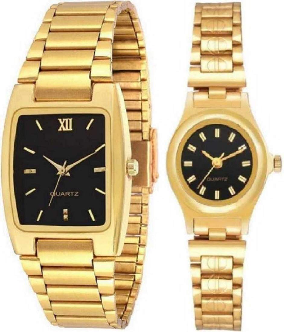 Zeydan Black dial Golden Color Analogue Watch for Couples (B07YL74HPK) Amazon Price History, Amazon Price Tracker