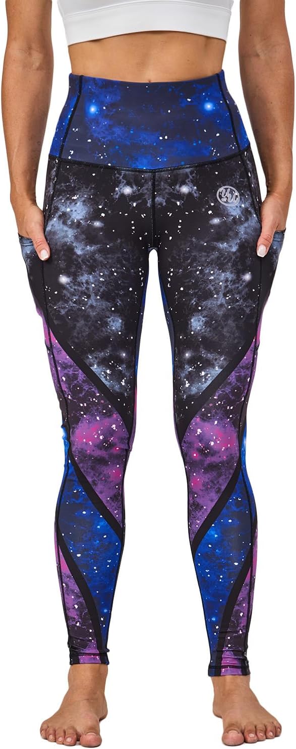 UIUO-UIPEU High Waisted Leggings for Women Tummy Control Yoga Pants with Pockets Workout Compression 7/8 Leggings - Image 2