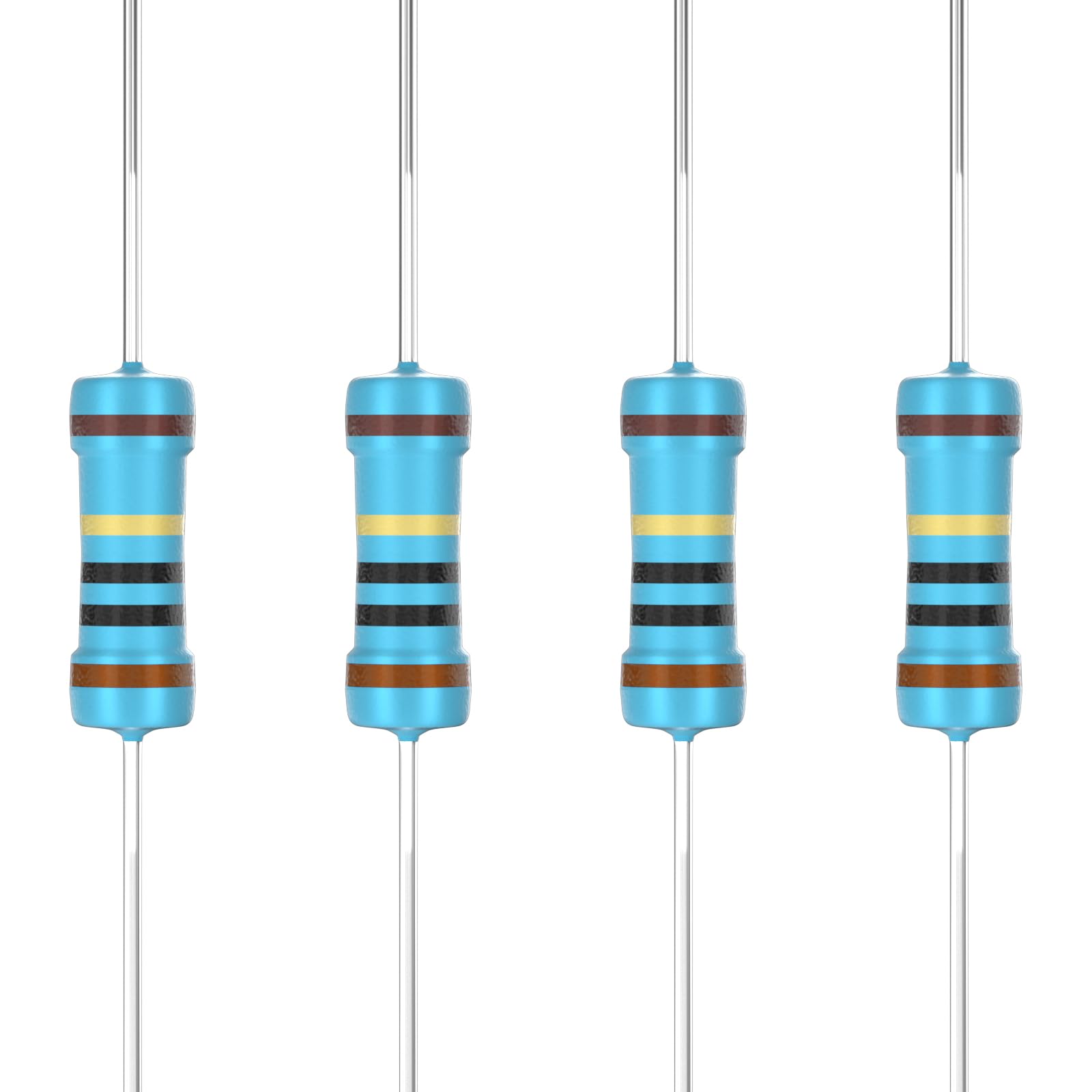 GUEEYUAW 100 Pcs 30 Ω ohm Resistor 1/2W(0.5Watt) Metal Film Fixed Resistor 0.01 ±1% Tolerance Resistors
