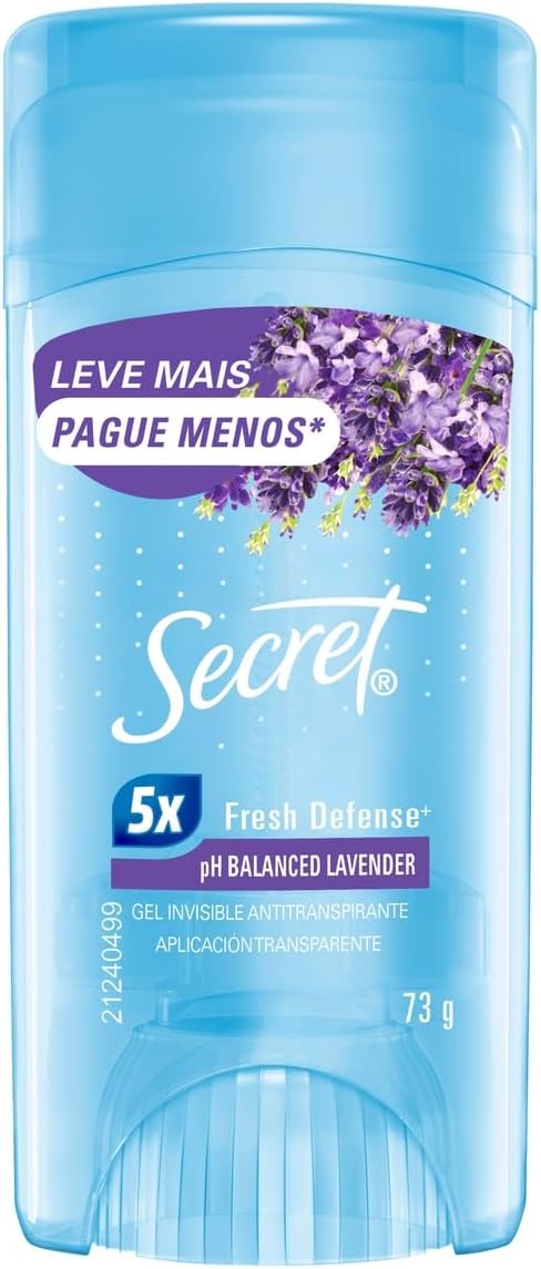 Desodorante em Gel Antitranspirante Secret ph Balanced Lavender 73g