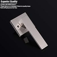 Vista 2 de Knobonly 01 02 03 Cerradura para puerta (níquel satinado).