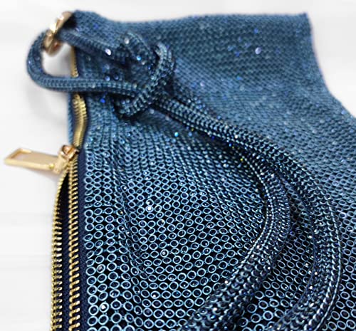 Image of Rhinestone Hobo Bag for Women Rhinestone Purses Sparkly Evening Handbag Shiny Diamond Purse for Wedding Parties 2026 | Rhinestone
