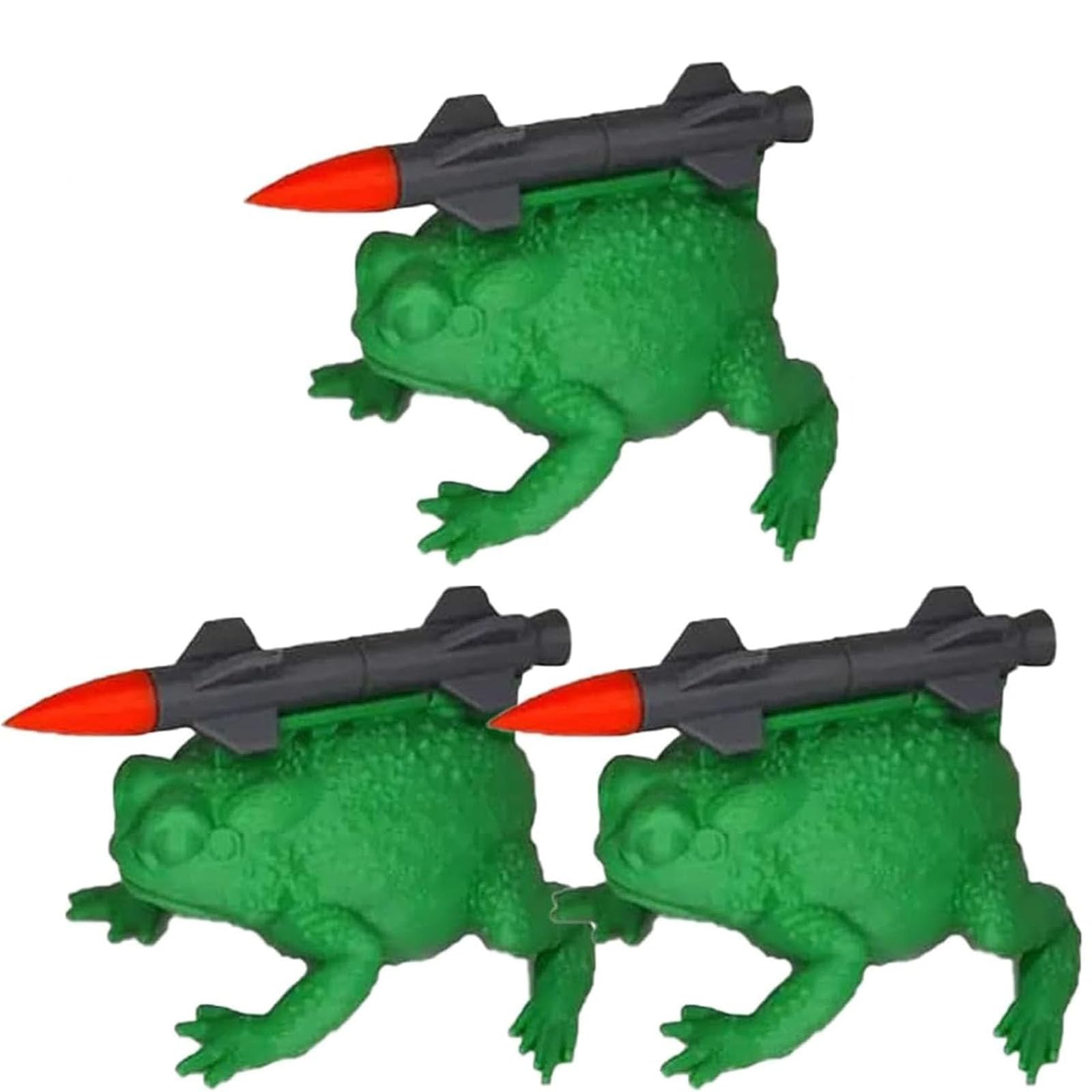 Ysaca 3Pcs Missile Toad Holiday Ornament,The Unique Gag Gift For Unforgettable Kisses,Christmas Toad Ornament Fun And Memorable Gift Home Atmosphere Decoration (3Pcs)