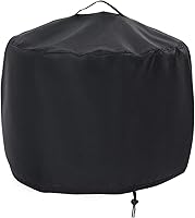 Vista 1 de Cubierta para hoguera, cubierta para hoguera de 20 pulgadas, cubiertas impermeables para exteriores con asas y cordón de ajuste, 20 x 15 pulgadas