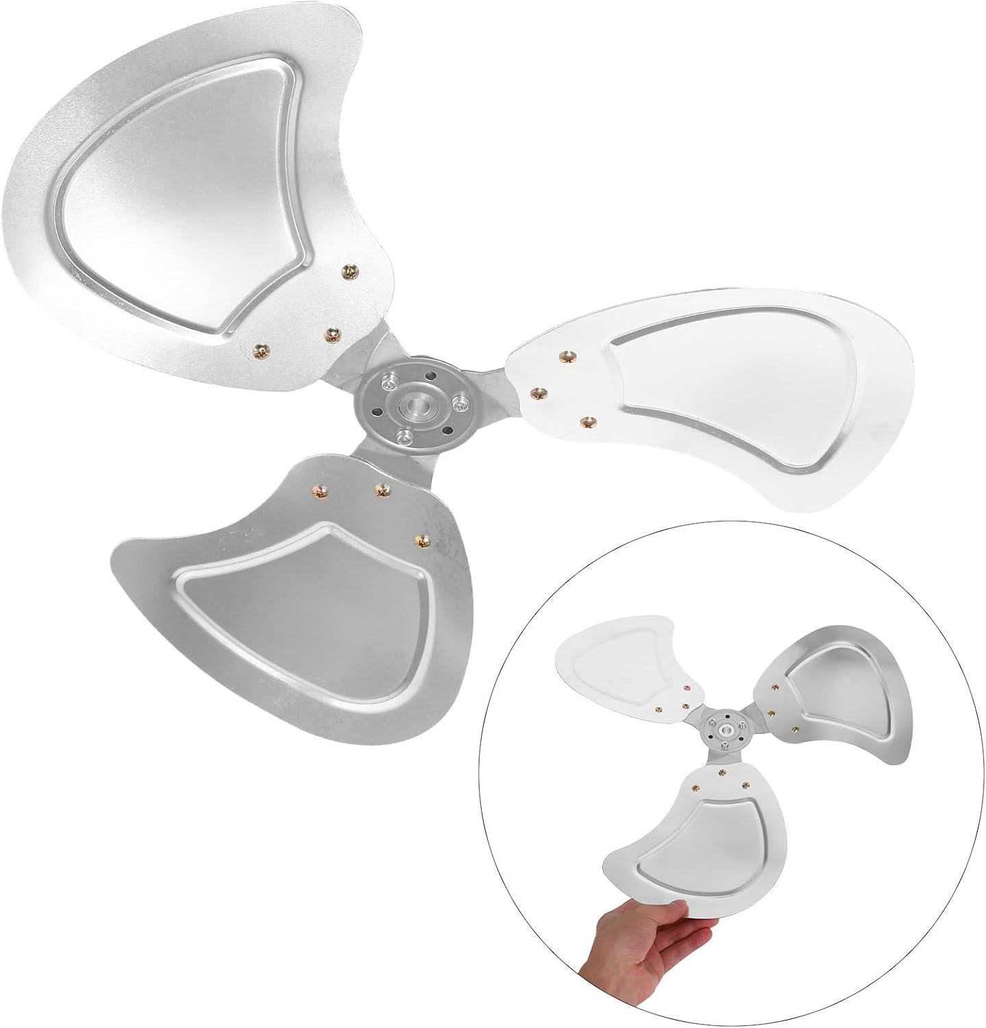 Ciieeo 18 Inch Aluminum Floor Fan Blades Replacement for Industrial and Household Fans, Easy Installation and Maintenance, Efficient Air Circulation for Office and Warehouse Use