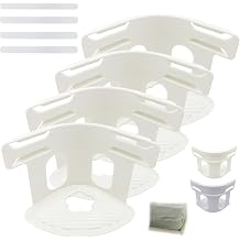 Bed Sheet Holders for Bedding with Lock Strips - New Bed Fitted Sheet Clips Grippers, Removable Heavy Duty Mattress Corner Clip Anti Slip Design, Easy to Use With Fits Most Sheet Sizes 4,White