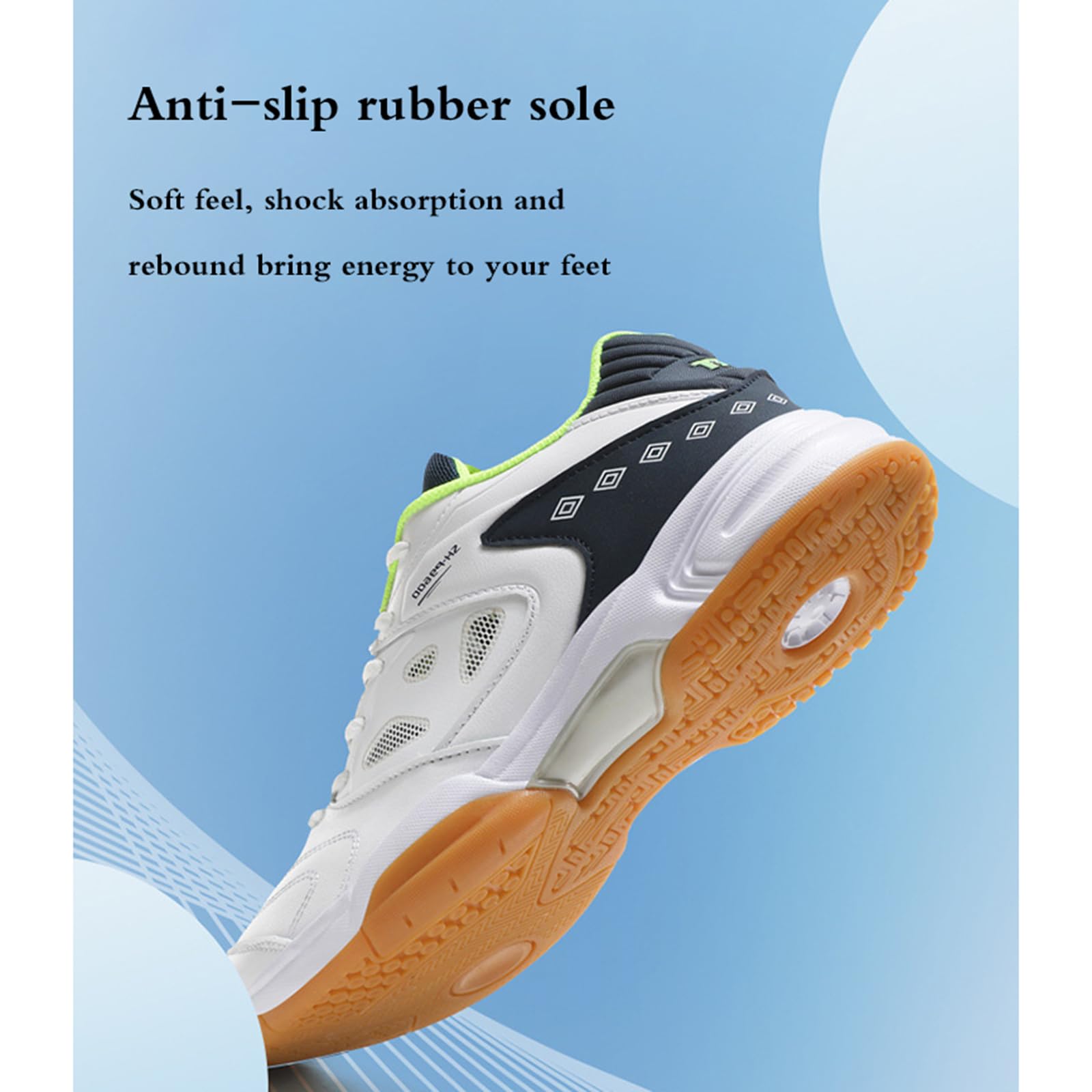 Chaussures De Tennis De Table,Pingpong Badminton Sneakers,Chaussures Tennis Table D'IntéRieur,Chaussures De Tennis Homme,Respirant LéGèRes Non Slip Chaussures Badminton Tennis Marche Baskets