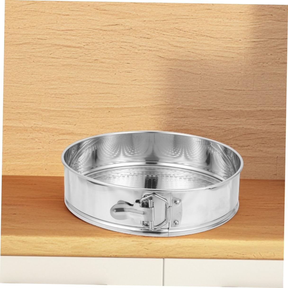 Stainless Steel 9-inch Springform Cake Pan with Removable Bottom, Leakproof Cheesecake Mold for Baking, DIY Kitchen Bakeware Tray for Home Bakers