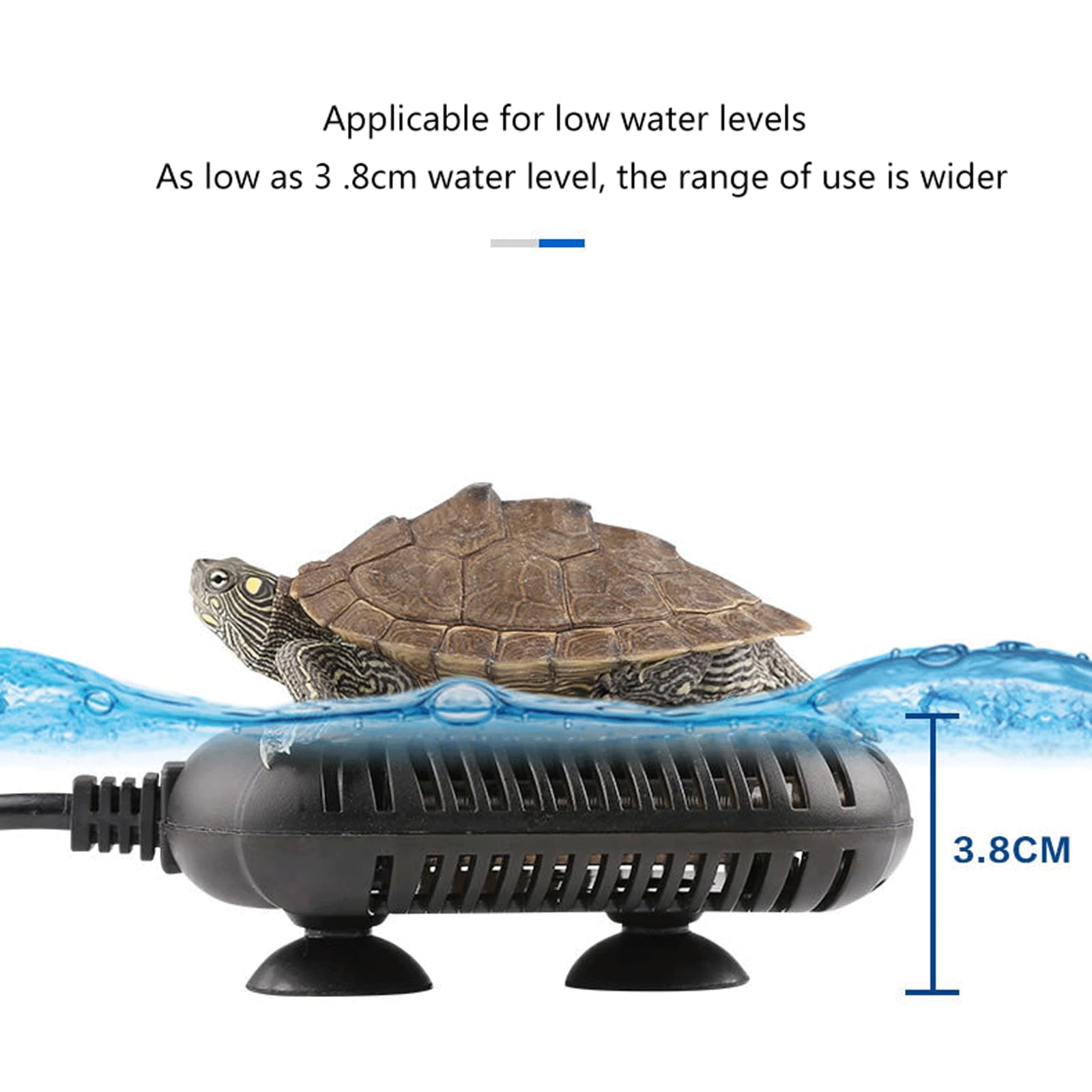 Piccolo riscaldatore a Risparmio energetico a Prova di Esplosione a Temperatura costante Automatica per Acquario, 200 W (100 W)