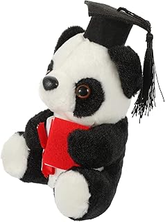 Vaguelly Chapéu De Panda Bicho De Pelúcia Para Crianças Boneca De Pelúcia Ursinho De Formatura Boneca De Pelúcia Graduada Brinquedo Panda Adorável Brinquedo Panda Novidade Boneca