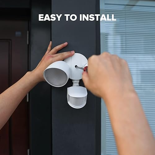 Miniatura 8 de LUTEC Luces de Seguridad LED de 32W 3500 Lúmenes con Sensor de Movimiento para Exteriores, 5000K Luz de Día, IP65 Resistente al Agua, del Atardecer