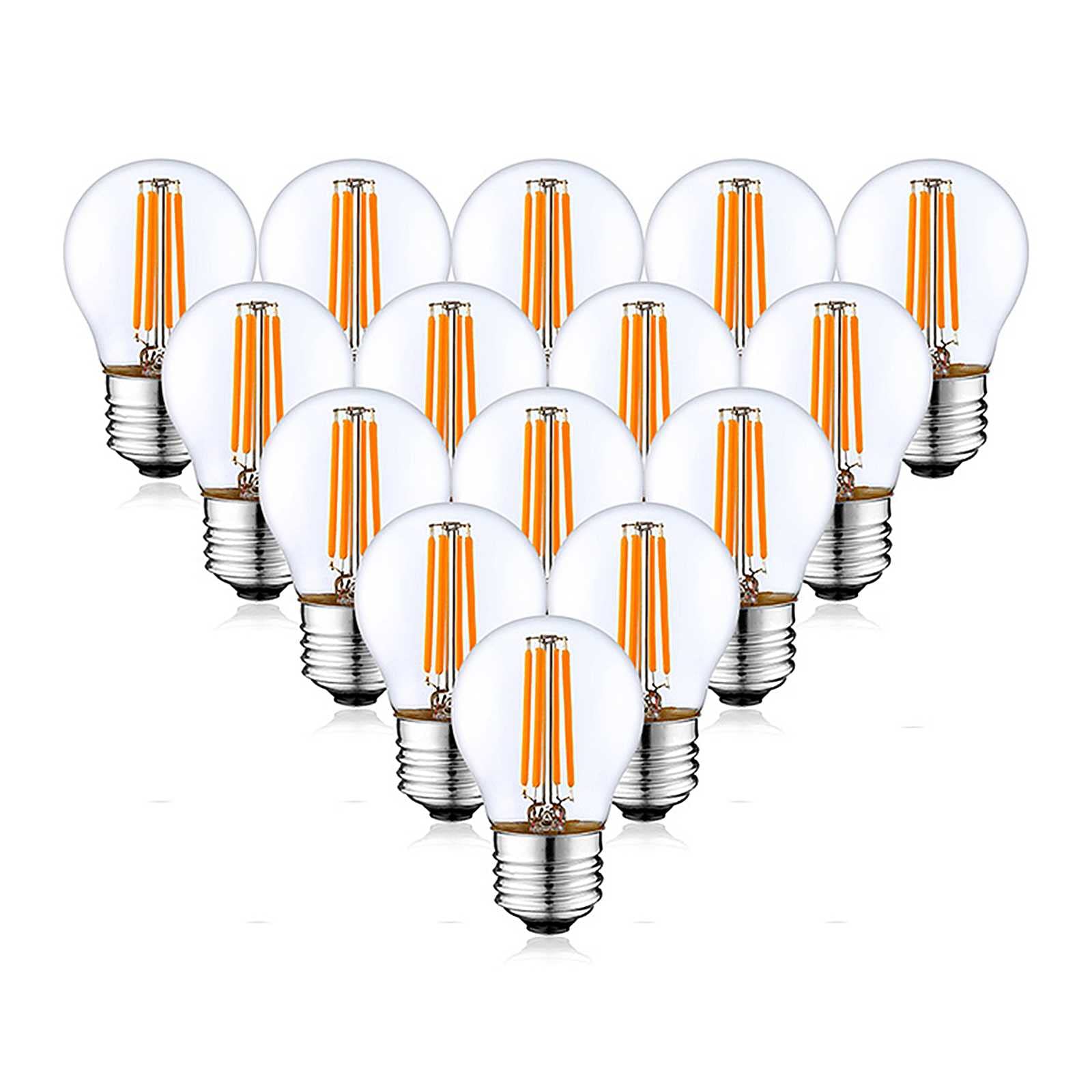 Żarówka LED Edison G45 z możliwością przyciemniania, żarówka LED 4 W, odpowiednik 40 W, ciepła biel 2700 K, 400 lm, gwint E26 E27, żarówka vintage globus do wiszącego żyrandola, zabytkowe oprawy