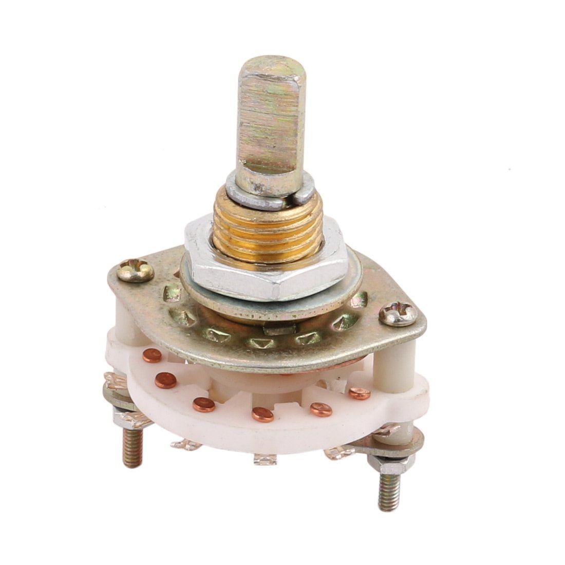 Aexit KCX16 1 Switches Pole 6 Position 7 Terminal Band Channael Rotary Foot Switches Selector Switch