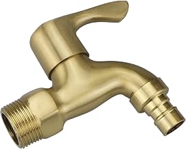 3/4" Brass Hose End Faucet Outdoor Garden Faucet Kit Brass Water Faucet Assignment Faucet Washing Machine Faucet for Outdoor/Indoor Use