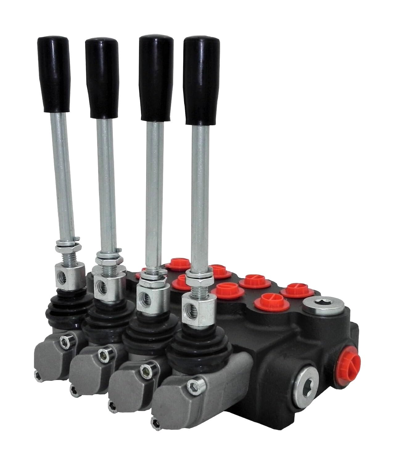 Handsteuerventil Handhebelventil Hydraulik 80L 4fach für Doppelwirkende zylinder