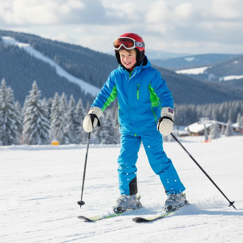 Kids Winter-Mittens Boys Girls Warm Snow Gloves Cold Weather Windproof Ski Mittens for Outdoor(for 6-12 Yrs) - Image 5