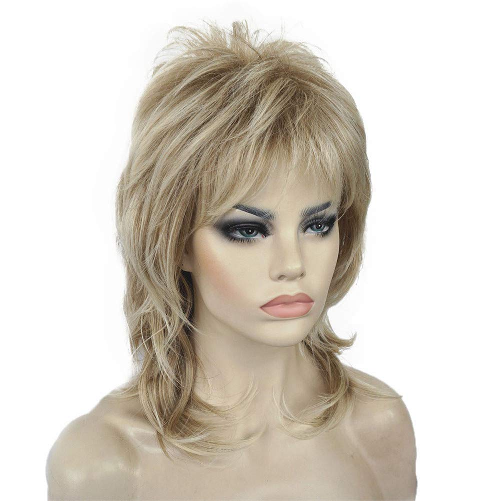 Amazon.com : Aimole Shaggy Layered Wig Shoulder Length  display picture 3