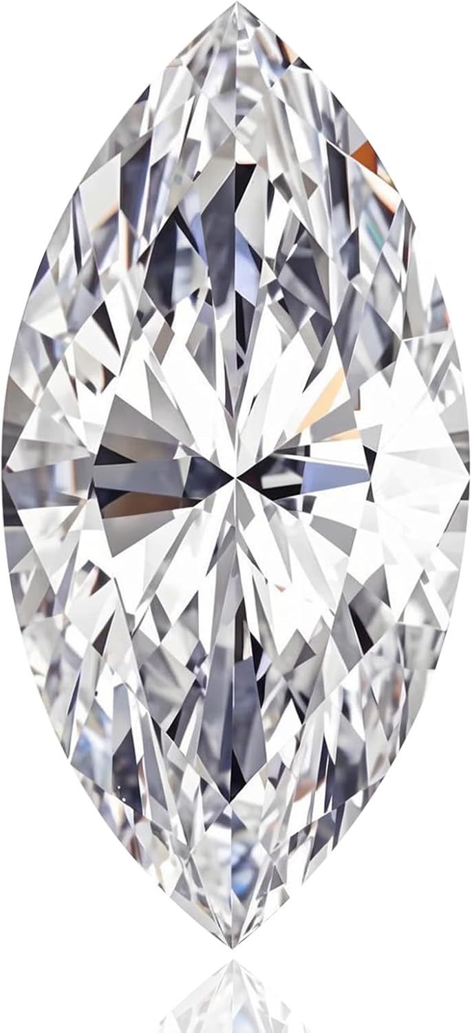 0.5-5 Carat Marquise Cut Moissanite Loose Stone D Color VVS1 Clarity Diamond Gemstone for Jewelry Making with GRA Certificate