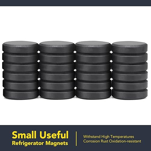 Miniatura 2 de TRYMAG Imanes para manualidades con respaldo adhesivo, imanes redondos de disco de 0.79 pulgadas (0.787 in), imanes de cerámica circulares, imanes