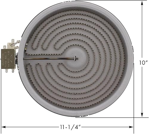 Miniatura 2 de Edgewater Parts 8273992, AP6041999 Quemador superior liso para Whirlpool, Sears, Kenmore (se adapta a los modelos: 4KA, AER, G7C, RF3, WER)