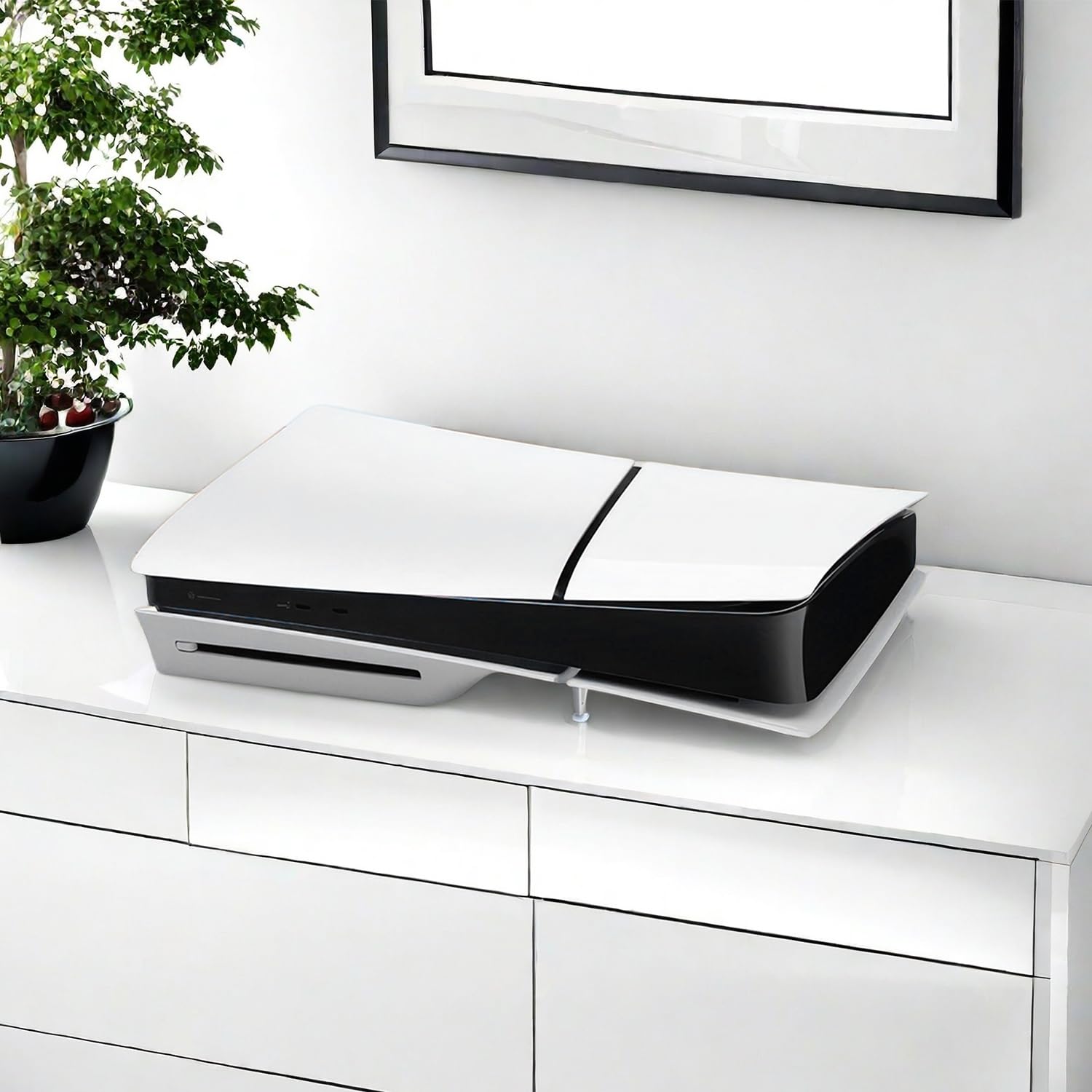 IGXX Stojak na PS5 Slim, proste nóżki chłodzące, kompatybilny z Sony PlayStation 5 Slim (edycja dysku A)