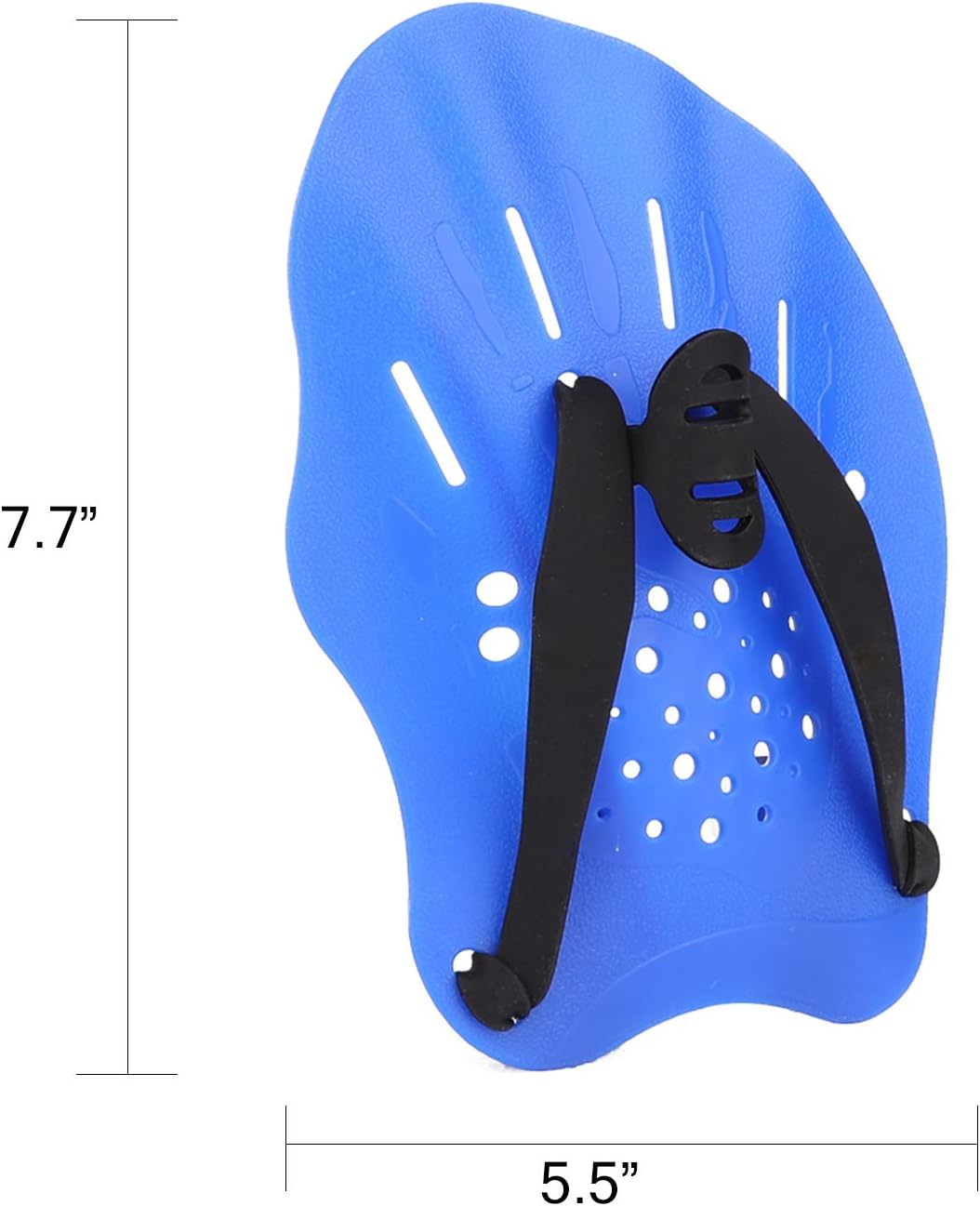 GASHER Contoured Swim Hand Paddles Swimming Training Paddles with Adjustable Straps Swimming Fins Blue : Sports & Outdoors