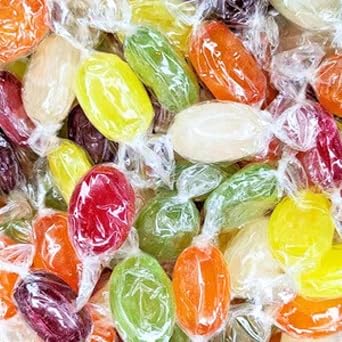 Garden Fruit Drops Boiled Sweets 1kg Bag, Individually Wrapped