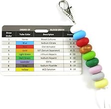Order of Blood Draw Beads and Badge Card for Phlebotomy – Essential Reference Tool for Phlebotomists