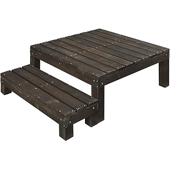 Amazon ガーデンガーデン ウッドデッキ キット システムサンデッキ ステップ台付きハーフセット ダークブラウン Sd Stp9090dbr ウッドデッキ Amazon ガーデンガーデン ウッドデッキ キット システムサンデッキ ステップ台付きハーフセット ダークブラウン Sd Stp9090dbr ウッドデッキ