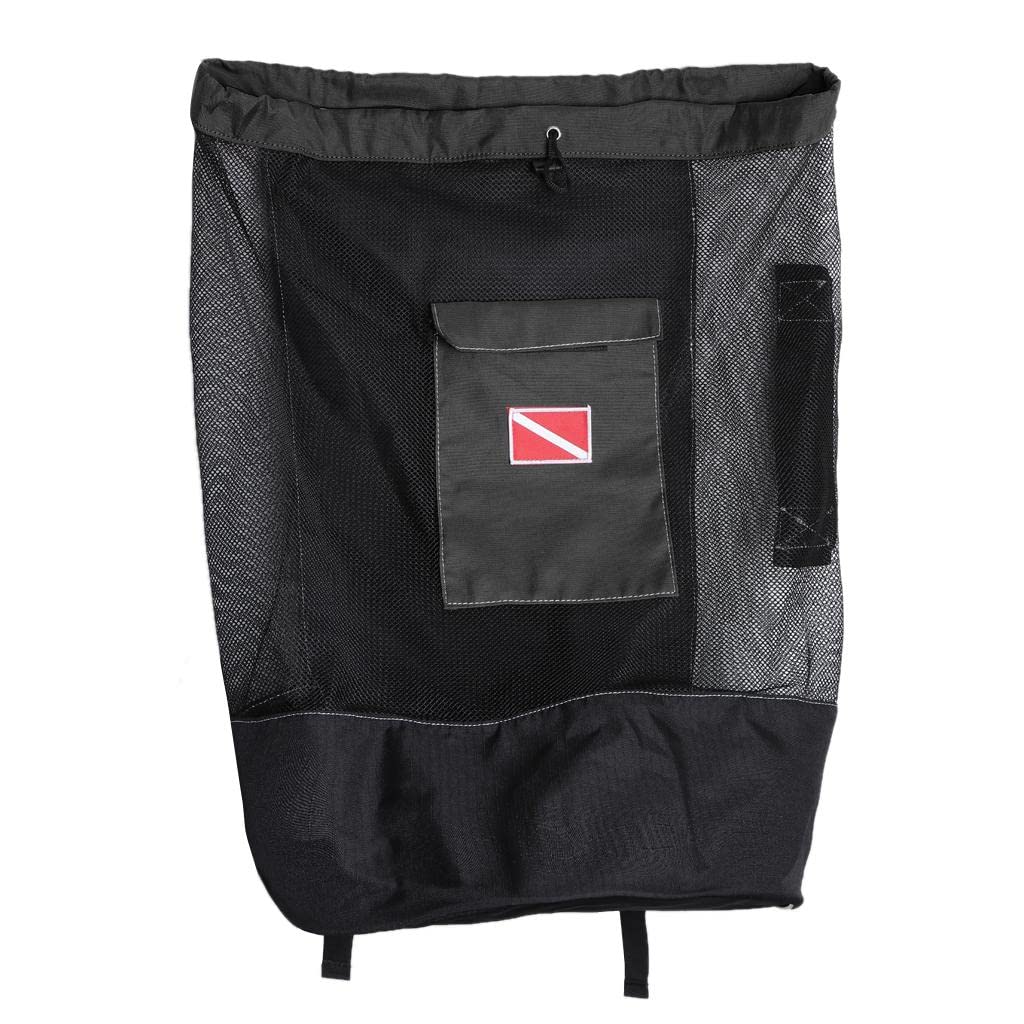 Sac à dos en maille pour plongée sous-marine et tuba Bleu clair 80 l