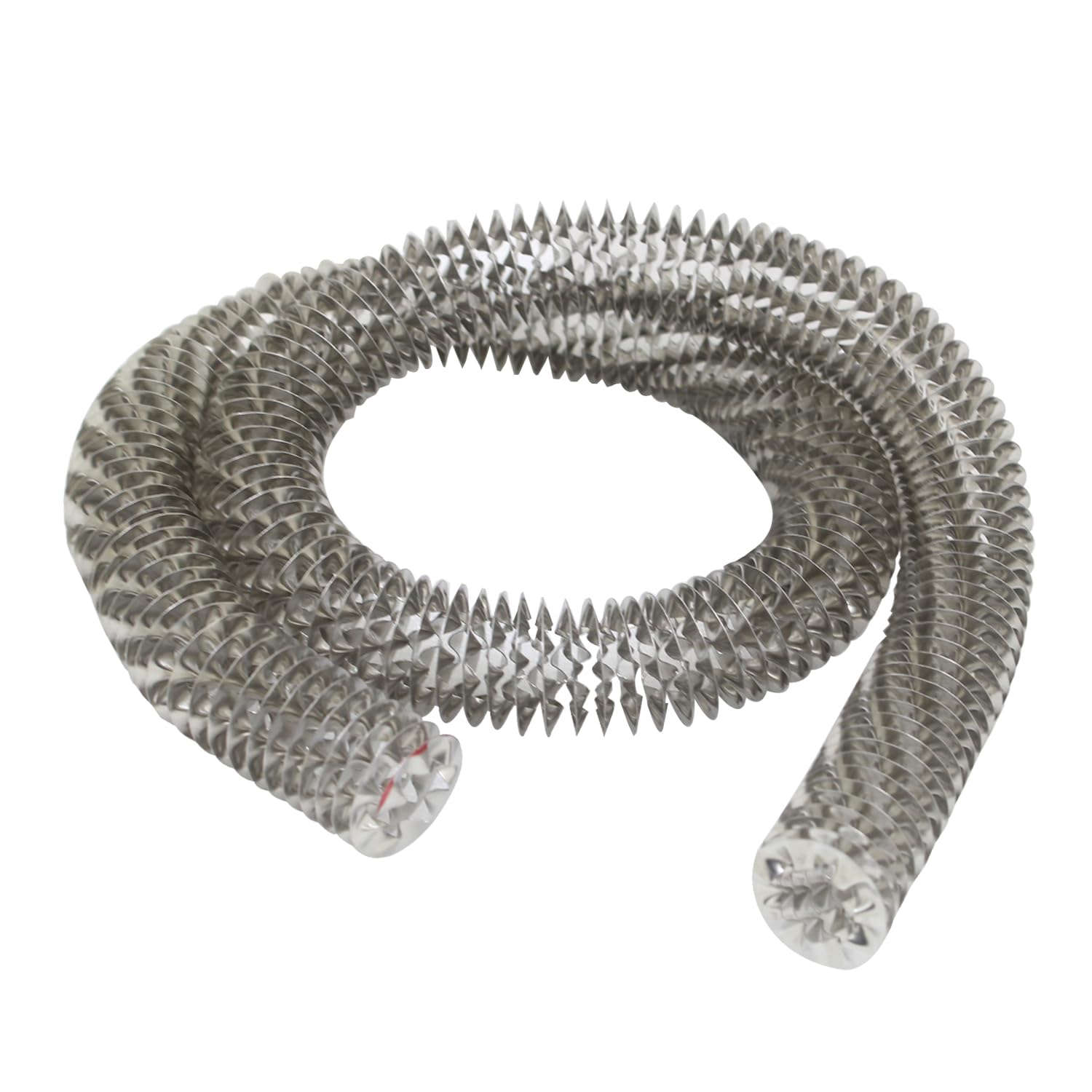Alette Spirale Cave per Scambiatori di Calore Tubolari Alette Tubi Riscaldamento Raffreddamento Acciaio Inossidabile di Raffreddamento Scambiatore di Calore Alettato Tubi Dissipatori (ID25mm H15mm)