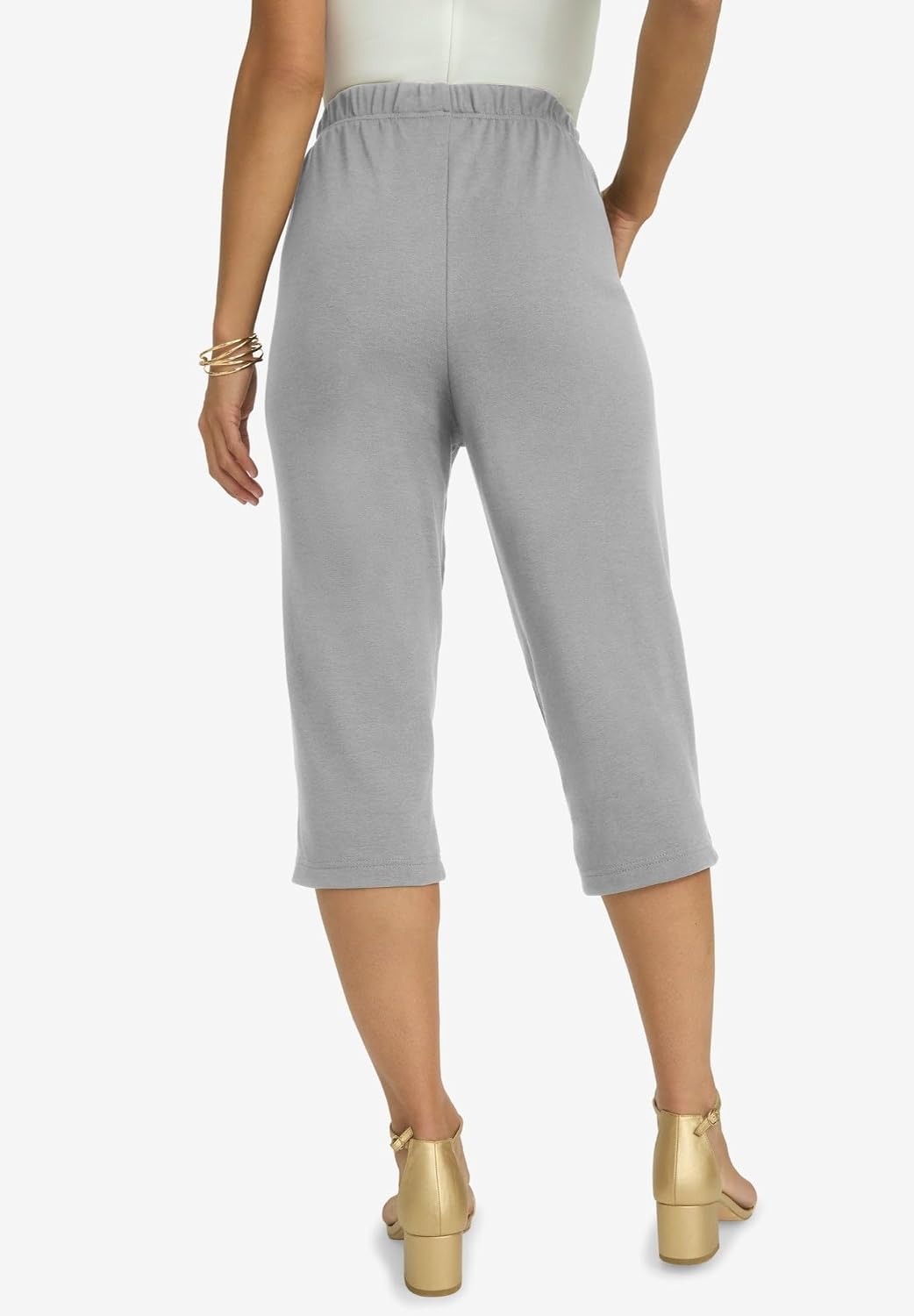 Jessica London Women's Plus Size Soft Ease Capri