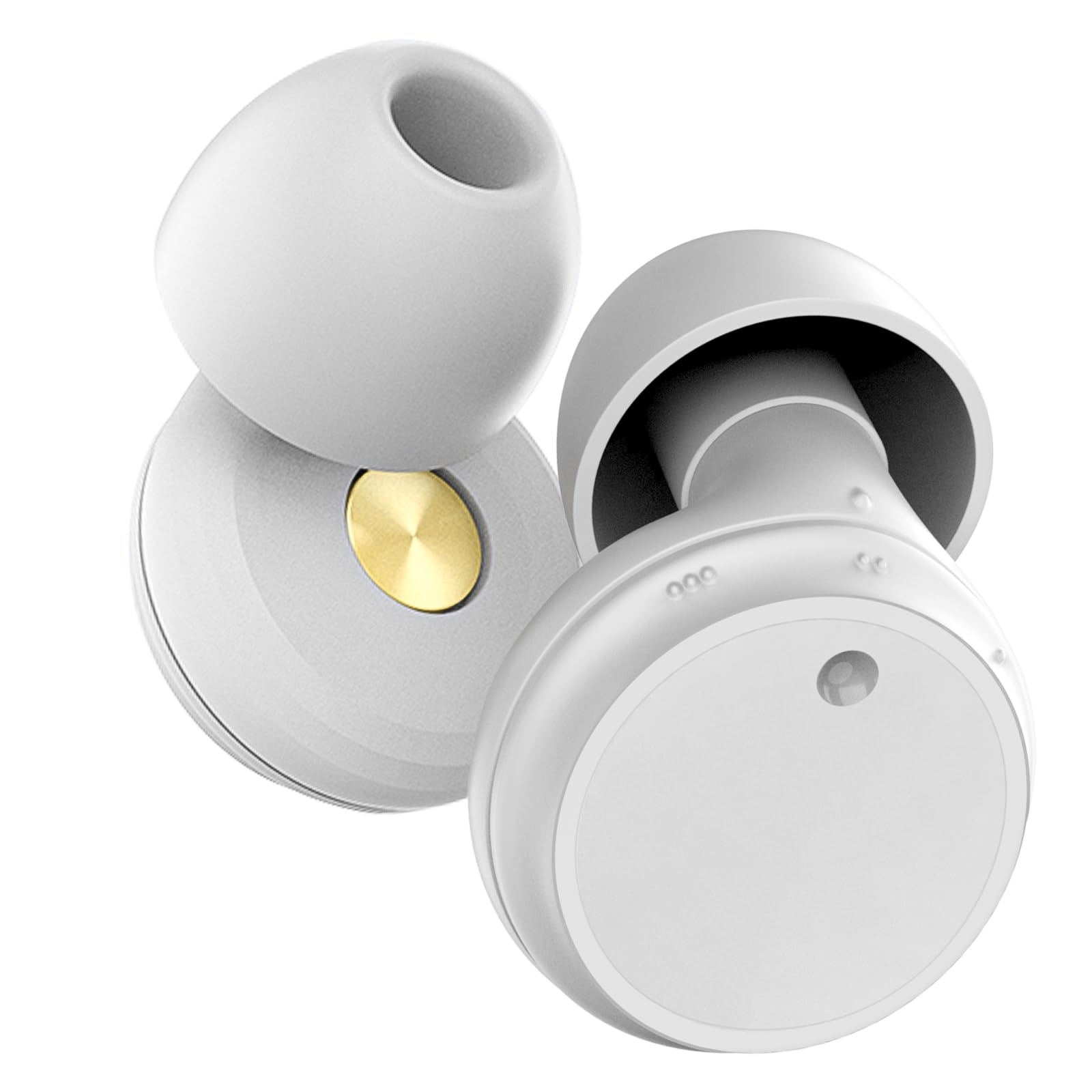 Tapones ajustables para los oídos para dormir con cancelación de ruido, 3 modos de control de ruido, protección auditiva, tapones reutilizables para conciertos, viajes, enfoque y socialización,