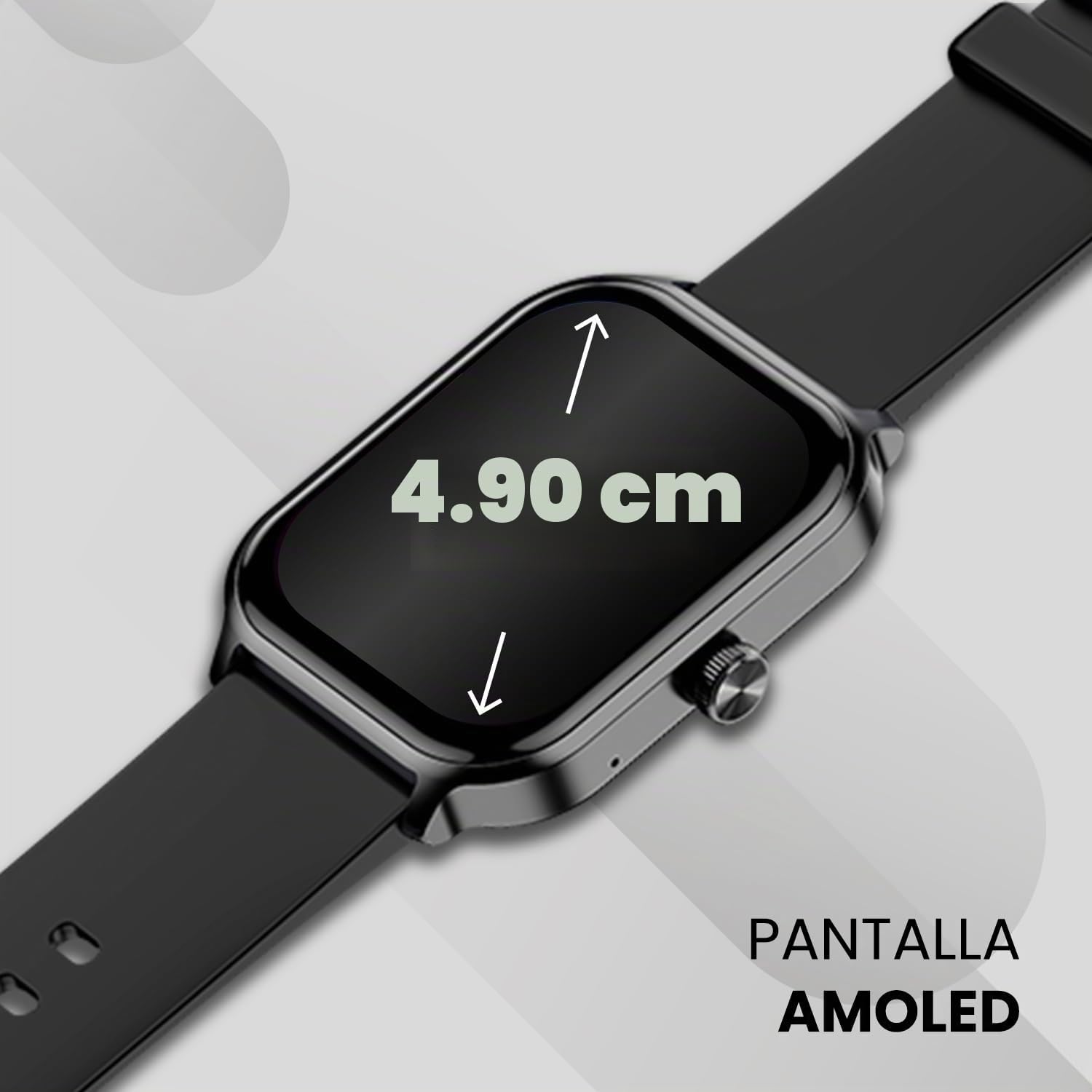SPC SMARTEE Duo 3 - Smartwatch Inteligente Pantalla AMOLED 1,93", Negro
