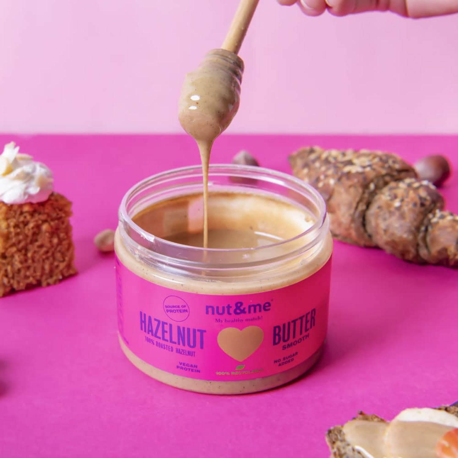 Purée de noisettes grillée 300 g nut&me | 100% noisettes | Vegan | Sans sucre ni additifs | Cremeuse et Délicieuse