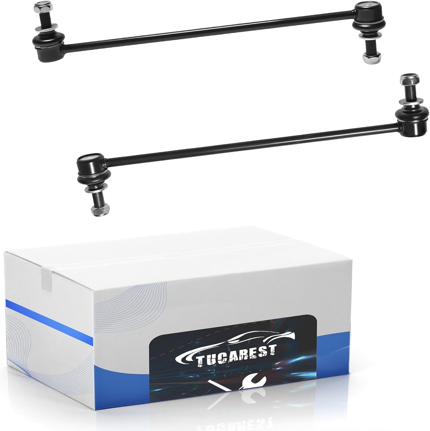 TUCAREST Front Sway Bar Stabilizer Link 2Pcs K750043 Compatible With 11-16 Sc-ion tC,08-15 xB [11-17 Le-xus CT200h,15-19 NX300h] 16-19 To-yota Mirai,10-15 Prius 06-18 RAV4 [# 48820-47020]