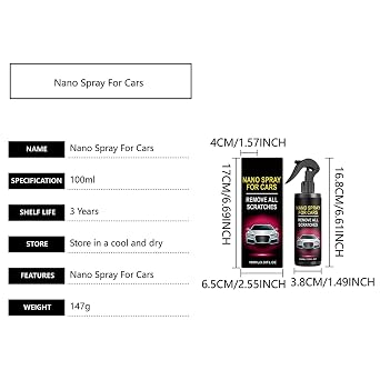 Nano Spray for Cars Multifunctional Fast Repairing Restore Shine