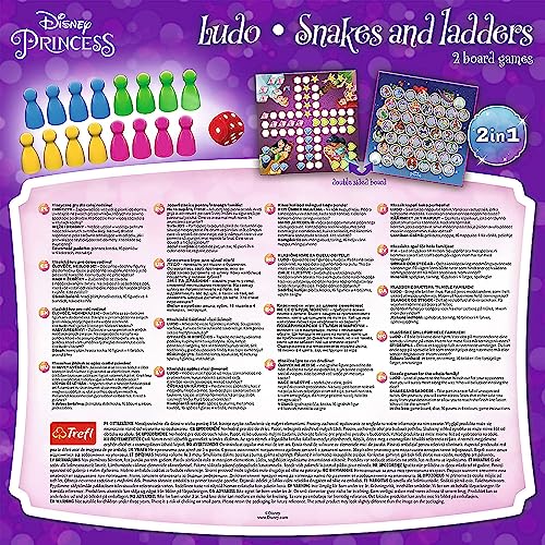 Brettspiel 2in1 Chinesisch + Schlangen und Leitern Disney Pincess – Bild 6