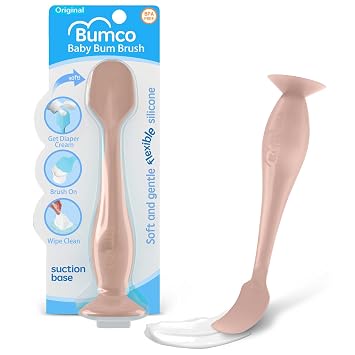 Bumco Baby Bum Brush - Diaper Cream Spatula Applicator Rose Pink
