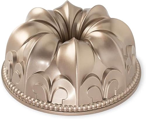 Nordic Ware Fleur De Lis Bundt, 10 tazas, Grafito
